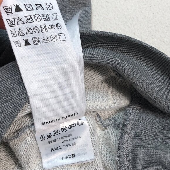 Carhartt‎ Sweater Men's M Gray Red Holbroock Bi-Color Sweatshirt Pullover - Picture 13 of 14